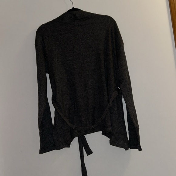 PrettyLittleThing Charcoal Waffle Tie Waist Robe XS NWT - Picture 5 of 5